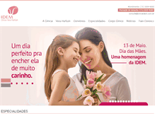 Tablet Screenshot of clinicaidem.com.br